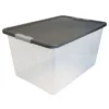 Homz 64-Quart Clear Plastic Stackable Storage Bin With Lid Container Box With Latching Handles For Home Garage Organization, Gray (2 Pack) -Decor Haven Shop GUEST e5e46f94 d19f 47fc 970a 9ed932e0abe8