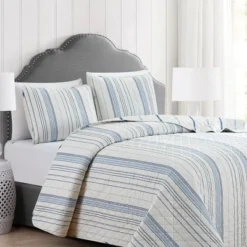 Market & Place Sofia Striped Reversible Quilt Set -Decor Haven Shop GUEST e62a6b81 a0dd 48ea b806 3add092d98e8