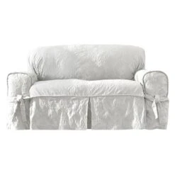 Matelasse Damask Slipcover White - Sure Fit -Decor Haven Shop GUEST e6e2a6fd 4894 46fd 83ca a05f74dbdfbd