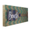 Northlight Aqua Blue Chevron Burlap With “Beach” Wood Look Oar Linen Wall Art 24” -Decor Haven Shop GUEST e80881c0 b887 4b22 a360 a91488357426