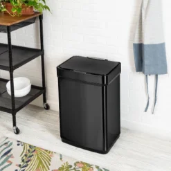 Honey-Can-Do 50L Stainless Steel Sensor Trash Can Black -Decor Haven Shop GUEST e9b864f5 3107 4417 95f9 30921632c51f