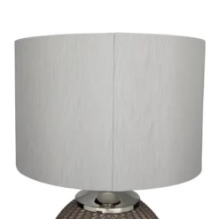 Glass Table Lamp With Drum Shade Gray - Olivia & May -Decor Haven Shop GUEST ec3fef4f 9562 4fa2 aadb 9913f761a1e0