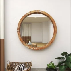 Vintage Wall Mirror Brown - Olivia & May -Decor Haven Shop GUEST ec4183ee 30df 4b95 b7ed 6c69464df633