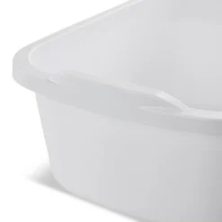 Sterilite 12 Quart Durable Heavy Duty Reinforced Plastic Kitchen Dishpan Basin With Molded Handles For Household Chores And Storage, White, 8 Pack -Decor Haven Shop GUEST ec96fc1c 24ff 4f4c bd35 fbe94bae31c4