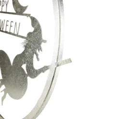 Northlight 17" Silver Flying Witch Happy Halloween Wall Sign -Decor Haven Shop GUEST edf6c46d 5236 4fdf b286 56966e836f0f