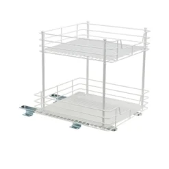 Household Essentials 15" 2-Tier Pantry Organizer White -Decor Haven Shop GUEST ee6b7958 0fda 44ef b376 e21d7c4d739d