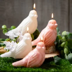 3.5"H Sullivans Pink Bird Candles - Set Of 2, Pink -Decor Haven Shop GUEST f1038b35 3bd3 409c a3c7 c12ef6cf6c5b