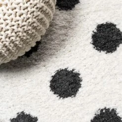 Pere Modern Charcoal Dot Shag Area Rug - JONATHAN Y -Decor Haven Shop GUEST f1bf1fd7 366d 435d 9ddc 6989619fdf37