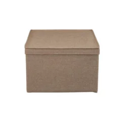 Household Essentials Set Of 2 Jumbo Storage Boxes With Lids Latte Linen -Decor Haven Shop GUEST f53c2fb4 1d3e 40c3 a1ce cc45430ee331