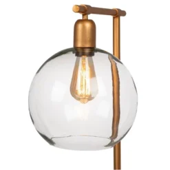 Metal And Wood Floor Lamp With Glass Globe Shade Gold - Storied Home -Decor Haven Shop GUEST f5cc7c91 8c7c 439e bdfa 763121b7ca4a