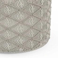 Emile Round Macrame Pouf - WyndenHall -Decor Haven Shop GUEST f641c3f6 3473 4951 9662 a471c5044631