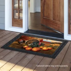 Autumn Turkeys Doormat Fall Nature Holiday Indoor Outdoor 30" X 18" Briarwood Lane -Decor Haven Shop GUEST f6cf0d90 4d71 4820 9e60 bef91c57a2d5