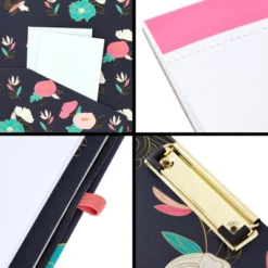 Paper Junkie Floral Clipboard Folio With Notepad, Low Profile Clip And Interior Storage Pocket, Cute Clipfolio Business Folder, 13 X 9 In -Decor Haven Shop GUEST f6efff20 262a 4827 aaab 1c1dd3b90a87