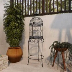 47" Iron Vintage Birdcage Black - Olivia & May -Decor Haven Shop GUEST f833c45f ccc6 48ff 949e fceee0bda43f