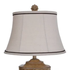 Tortola Carved Cream Table Lamp With Natural Softback Fabric Shade - StyleCraft -Decor Haven Shop GUEST f86bbf7a 0b35 4372 a26c b35e398bdbeb