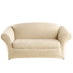 Stretch Jacquard Damask Loveseat Slipcover - Sure Fit -Decor Haven Shop GUEST f87b5b35 c81e 4577 9c9a 968931e0b2d2