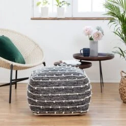 Penelope Pouf Ottoman - Anji Mountain -Decor Haven Shop GUEST f8900c08 5e9e 4e64 81bd f79d666170a3