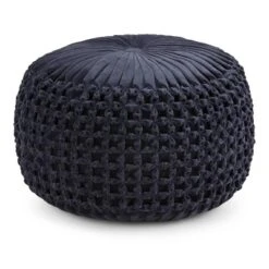 Vanessa Round Pouf - Wyndenhall -Decor Haven Shop GUEST f961d35b 25db 479b 8b43 384f8a3210f5