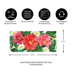 Evergreen Blooming Sassafras Indoor Outdoor Switch Doormat 1'10"x10" Multicolored -Decor Haven Shop GUEST f9a857fb a4ed 4242 badd 3a482774d7ce