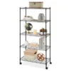 Whitmor Supreme 5 Tier Cart Silver -Decor Haven Shop GUEST fc2baae1 3edf 4c99 af45 10c5840b3d45