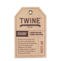 Twine 5599 Lighthouse Wine Cork Holder And Farmhouse Home Decor Kitchen Accessory, Set Of 1, White -Decor Haven Shop GUEST fc874539 f601 4323 84dd 0794e8734946