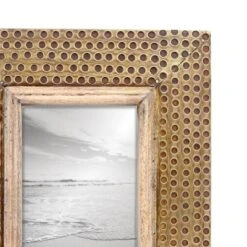 4 X 6 Inch Decorative Distressed Hammered Brass Metal Picture Frame - Foreside Home & Garden -Decor Haven Shop GUEST fd50a74b c389 4371 ad85 be499139af15