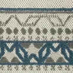 Trinity Classic Border Patio Area Rug Beige/Blue - Captiv8e Designs -Decor Haven Shop GUEST fe68395a 3d23 43e5 a1ec 319962641963