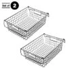 Set Of 2 Storage Bins - Basket Set For Toy, Kitchen, Closet, And Bathroom Storage - Large Shelf Organizers With Handles By Home-Complete (Black) -Decor Haven Shop GUEST feed6b46 18ff 46f2 b981 d9541e671e0e