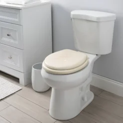 17" Toilet Seat Beige - Bath Bliss -Decor Haven Shop GUEST fef1e28f b51b 436e bedf 07b801aaf2bb