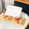 Tranquil Beauty 9" X 27" Premium Bath Caddy With Extendable Wooden Tray, Board With IPad, Tablet, And Phone Stand -Decor Haven Shop GUEST ff8d9f56 04f5 4b23 bdc5 2bf9ae3c37e7